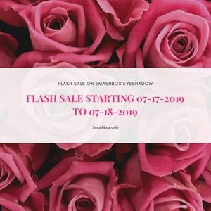 Flash sale on Smashbox Palettes